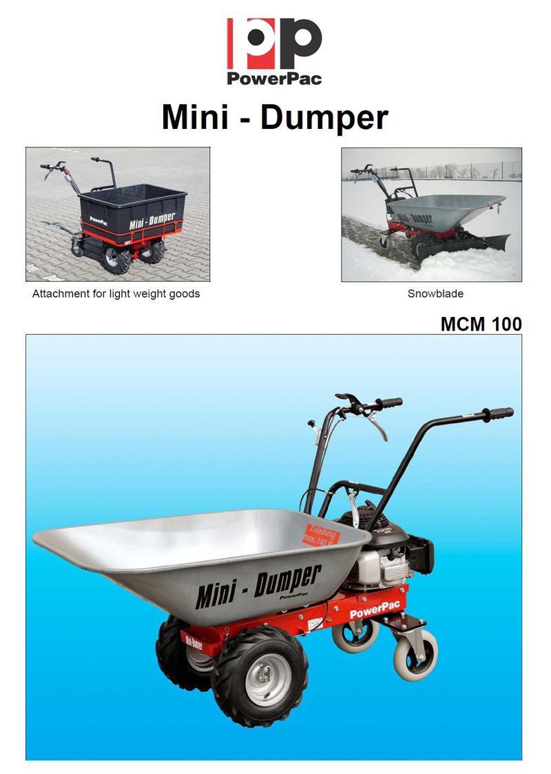 WHEELBARROW MICRO DUMPER POWER BARROW MUCK TRUCK  