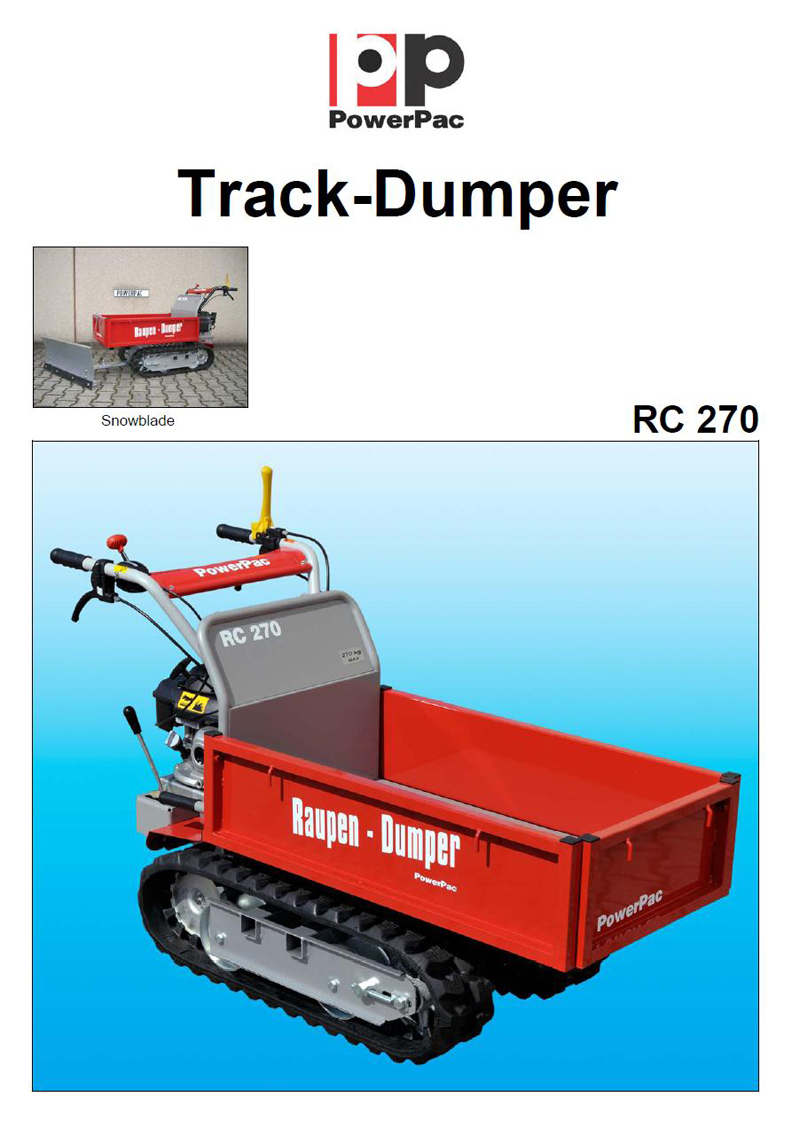 RUBBER TRACK CARRIER MICRO DUMPER DIGGER MUCK TRUCK  